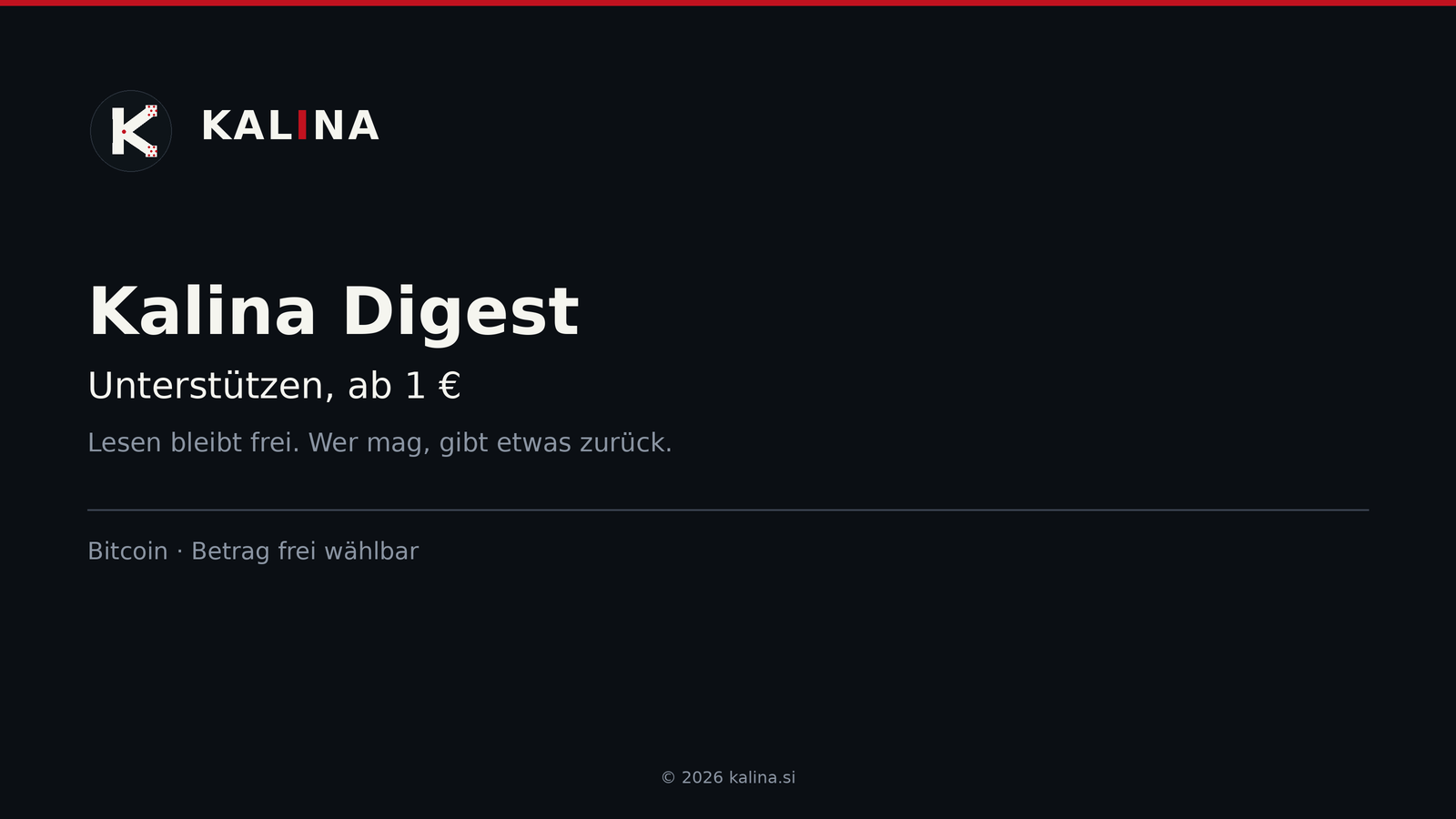 Kalina Digest — Unterstützen